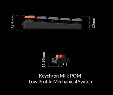 Wymiary Keychron K9 Max