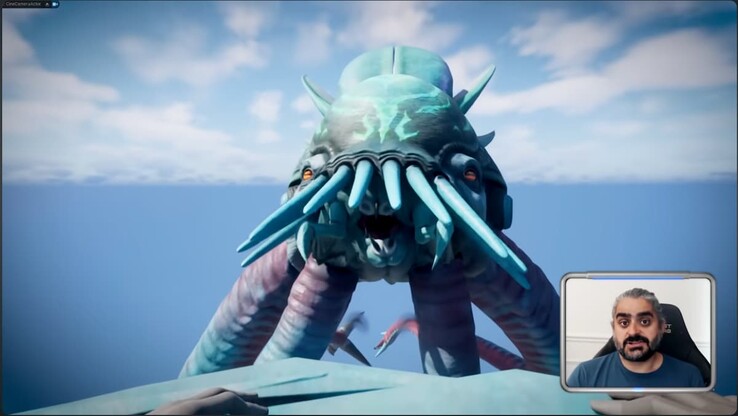 Zrzut ekranu z vloga deweloperów przedstawiający Kolekcjonera Lewiatana w Subnautica 2 (Źródło obrazu: kanał YouTube Subnautica)