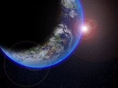 Ilustracja artysty przedstawiająca Ziemię w kosmosie. (Źródło obrazu: GuillaumePreat - Pixabay)