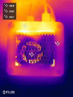 Test obciążeniowy Sapphire Edge AI (na dole)