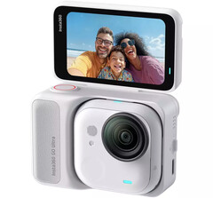 Insta360 Go Ultra w jednym z dwóch widocznych kolorów premierowych. (Źródło zdjęcia: Insta360 via Roland Quandt & WinFuture)