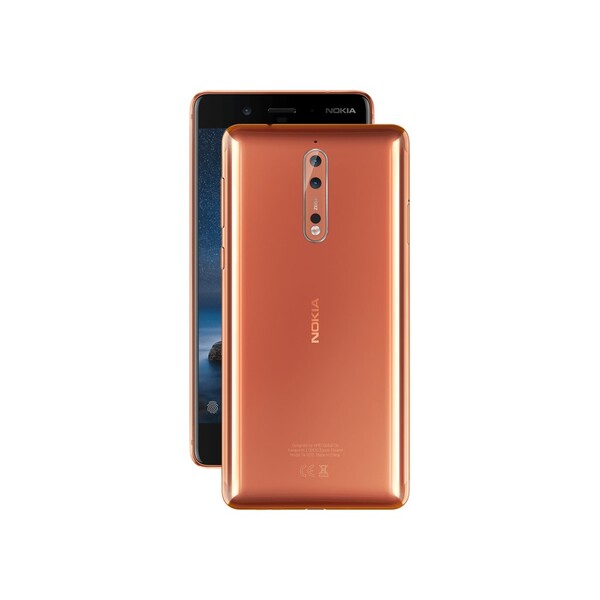 Nokia 8 była dostępna w czterech kolorach, w tym miedzianym (źródło zdjęcia: Nokia/Waybackmachine)