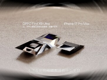 Kamera iPhone'a 17 Pro z 4-krotnym zoomem peryskopowym wygląda tutaj na malutką.