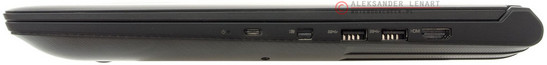 prawy bok: USB typu C, mini DisplayPort, 2 USB 3.0, HDMI