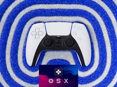 Haptyczne sprzężenie zwrotne kontrolera DualSense PS5 z logo DSX (źródło obrazu: Sony PlayStation, Steam z poprawkami)