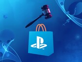 Logo PlayStation Store widoczne pod młotkiem