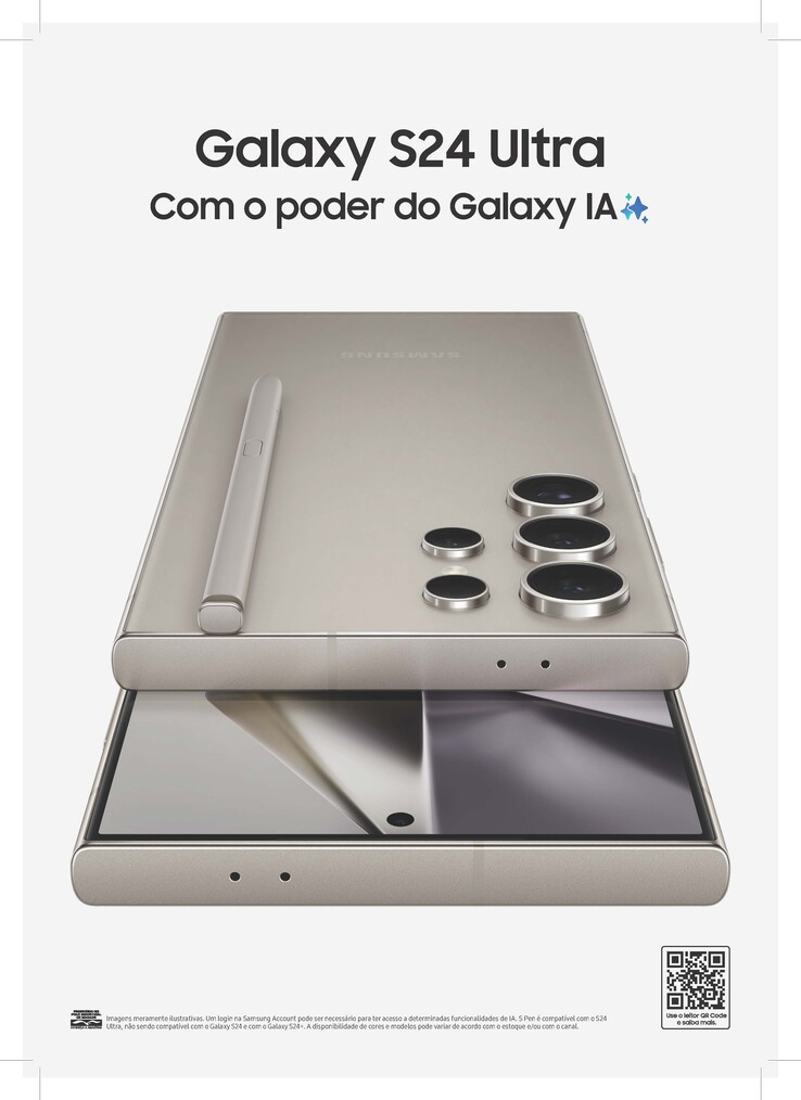 Zdjęcie promocyjne Samsung Galaxy S24 Ultra w bardzo wysokiej rozdzielczości. (Zdjęcie za pośrednictwem @sondesix)