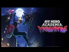 Karta tytułowa gry My Hero Academia: Vigilantes, przedstawiająca The Crawler, Pop Step i Knuckleduster. (Źródło obrazu: Bones Film)
