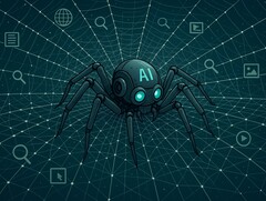 Crawlery AI to boty, czyli zautomatyzowane programy. Podobnie jak pająki, poruszają się po Internecie, zbierając informacje. (Źródło obrazu: ChatGPT / OpenAI)