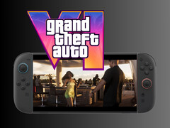 Gra GTA 6 na makiecie Switch 2 (źródło obrazu: Nintendo of America, Rockstar Games z poprawkami)