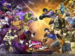 Kluczowa grafika promocyjna do „JoJo's Bizarre Adventure: Golden Spirit”.