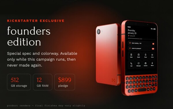 Model Minimal Phone 2 Founders Edition posiada więcej pamięci RAM oraz specjalną kolorystykę.