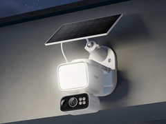 Kamera bezpieczeństwa Tapo C615F firmy TP-Link (na zdjęciu) ma zintegrowany reflektor. (Źródło zdjęcia: TP-Link)