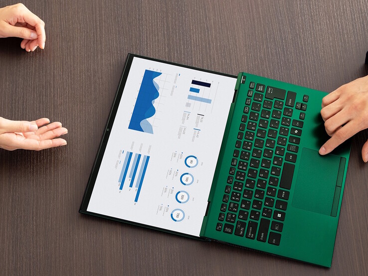 Ekran Vaio SX14-R może otworzyć się o 180 stopni.