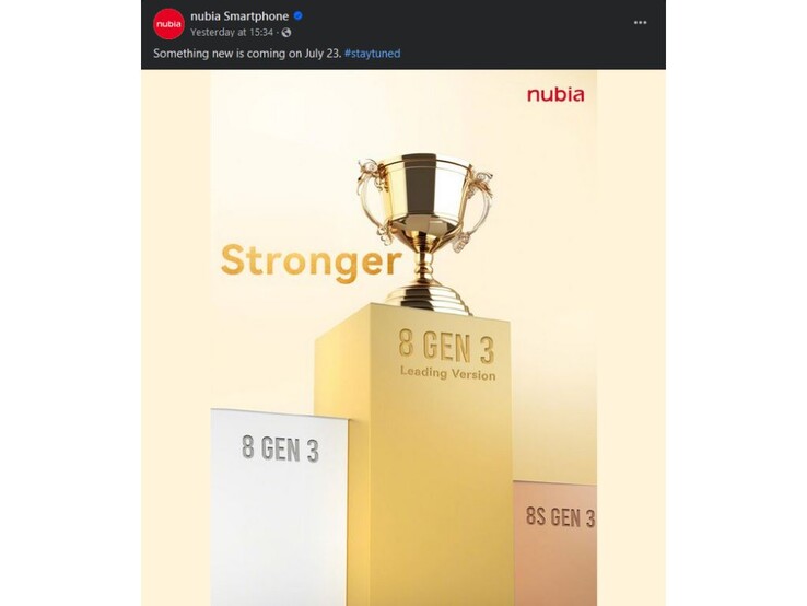 Nubia ujawniła globalną datę premiery ulepszonego Z60 Ultra za pośrednictwem teasera na Facebooku (Źródło: Nubia Facebook)