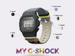 Usługa Casio &quot;My G-Shock&quot; pozwala użytkownikom dostosować bezel, pasek, a nawet podświetlenie LED. (Źródło zdjęcia: Casio)
