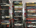 Kolekcja fizycznych gier PS3 na zdjęciu