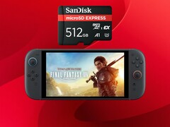 Port gry Final Fantasy XIV na konsolę Switch 2 widoczny z kartą MicroSD Express