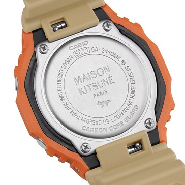 Marka Maison Kitsuné wygrawerowana na tylnej obudowie. (Źródło zdjęcia: Casio US)