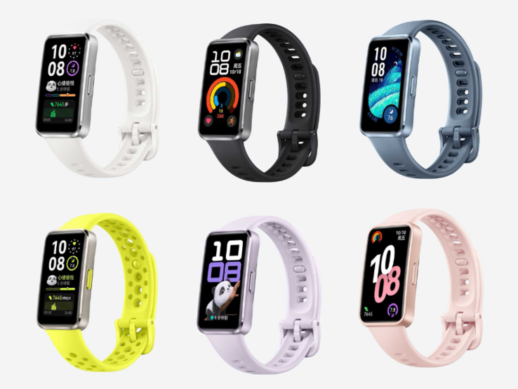 Huawei Band 10 będzie dostępny w sześciu kolorach. (Źródło zdjęcia: Ruige Plays Digital via Weibo)