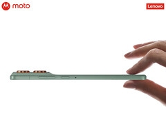Moto X70 Air pojawi się w Chinach w październiku 2025 roku. Na zdjęciu: zdjęcie teaserowe smukłego telefonu. (Źródło zdjęcia: Lenovo)