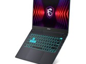 MSI Cyborg 15 AI i Cyborg 14 posiadają półprzezroczyste klawisze WASD, spacji i zasilania. (Źródło: MSI)