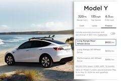 Nowa oferta finansowania Tesli Model Y zapewnia kompaktowemu elektrycznemu SUV-owi niższą cenę niż jego stabilny kolega Model 3 do 31 maja. (Źródło zdjęcia: Tesla - edytowane)
