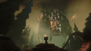 Ilustracja przedstawiająca stworzenie z powieści „The Midnight Walk”.