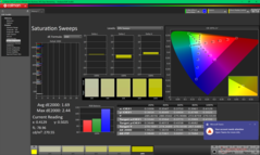 Nasycenie przed kalibracją (sRGB)