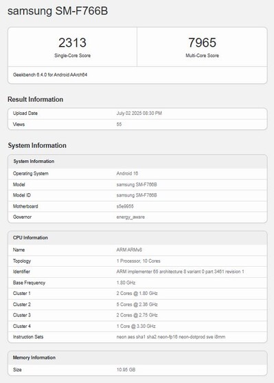 Exynos 2500 dorównuje jedynie Snapdragonowi 8 Gen 3 w testach procesora.