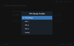 Dla trybu FPS można wybrać cztery różne profile