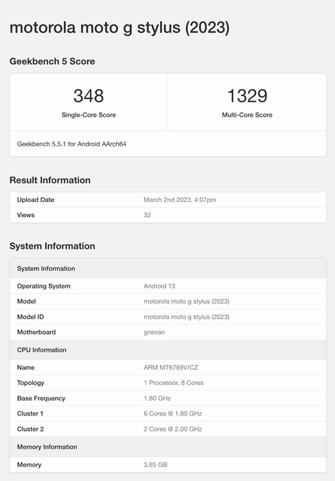 (Źródło obrazu: Geekbench)