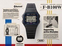 Nowe zegarki Casio z serii F-B100W łączą w sobie funkcję Bluetooth i licznik kroków z klasycznym wzorem modelu F-91W