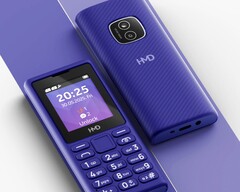 HMD 102 4G ma pojedynczy aparat na mocno zaokrąglonym tyle. (Źródło zdjęcia: HMD Global)