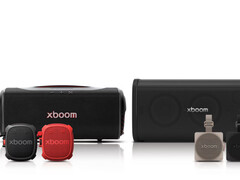 Linia głośników przenośnych LG Xboom 2026. U góry po lewej: Xboom Stage 501, u góry po prawej: Xboom Blast, prawy dolny: Xboom Mini, lewy dolny: Xboom Rock. (Źródło zdjęcia: LG)