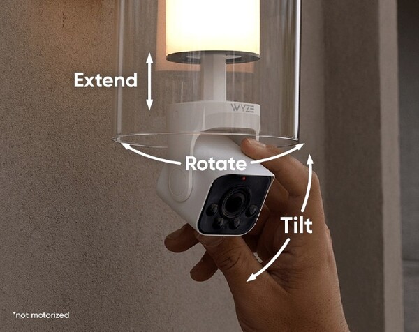 Kamera Wyze Bulb Cam nie posiada funkcji automatycznego obrotu i pochylenia. (Źródło obrazu: Wyze)