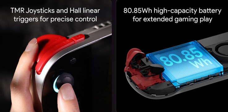 Handheld ma baterię o pojemności 80,85 Wh, a port USB typu C obsługuje również wyjście wideo