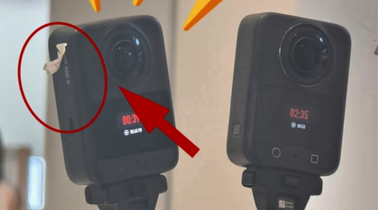 Niewydany jeszcze model Osmo 360 II obok modelu Osmo 360, od lewej do prawej.