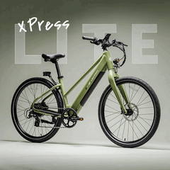 Rower elektryczny Lectric XPress Lite w kolorze sosnowej zieleni