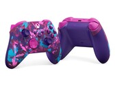 Kontroler bezprzewodowy Xbox Heart Breaker Special Edition ma żywe odcienie różu, fioletu i niebieskiego. (Źródło obrazu: Xbox)