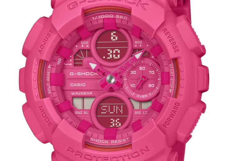 Zegarek G-Shock GMDS5610PK-4 Pink Ribbon jest dostępny w kolorze różowym, pasującym do tego używanego przez BCRF w jej logo. (Źródło zdjęcia: Casio)