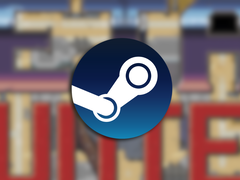 Zrzut ekranu ze zwiastuna gry z nałożonym logo Steam.