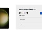 Samsung Galaxy S23 AT&T listing (Źródło: CNET)