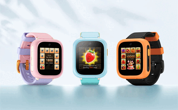 Zegarek TCL Kids Watch K5 jest dostępny w kolorach: różowym „Dawn Pink”, niebieskim „Sky Blue” oraz pomarańczowym „Meteor Orange”.