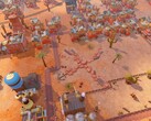 Zdjęcie przedstawiające budynki w grze SteamWorld Build, która jest obecnie dostępna na platformie Steam z 80% zniżką.