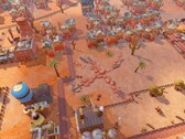 Zdjęcie przedstawiające budynki w grze SteamWorld Build, która jest obecnie dostępna na platformie Steam z 80% zniżką.