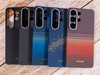 Samsung Galaxy S26 Ultra z etui Pitaka Edge, etui Cairn po lewej.