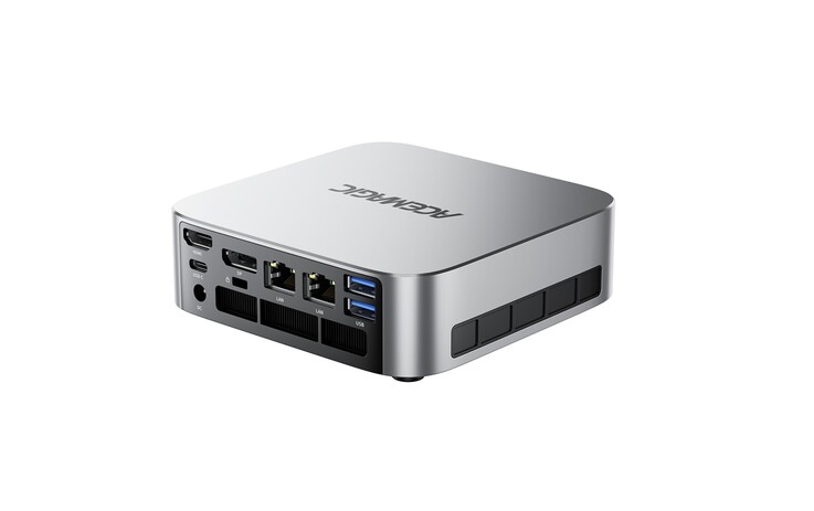 Mini PC AceMagic F2A oferuje szeroki wachlarz opcji wejść i wyjść, w tym USB 4 oraz Ethernet 2,5 G.