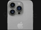 Render przedstawiający, jak mógłby wyglądać iPhone 15 Pro w kolorze "Titan Grey". (Źródło: 9to5Mac)