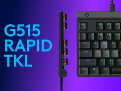 Zdjęcie promocyjne nowej klawiatury Logitech G505 Rapid TKL w kolorze czarnym. (Źródło zdjęcia: Logitech)